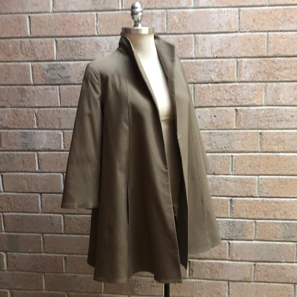 Estelle and Finn taupe swing coat